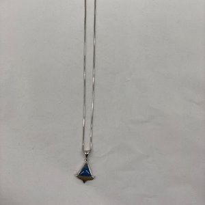 Sterling sailboat charm petoskey/Leland blue stone